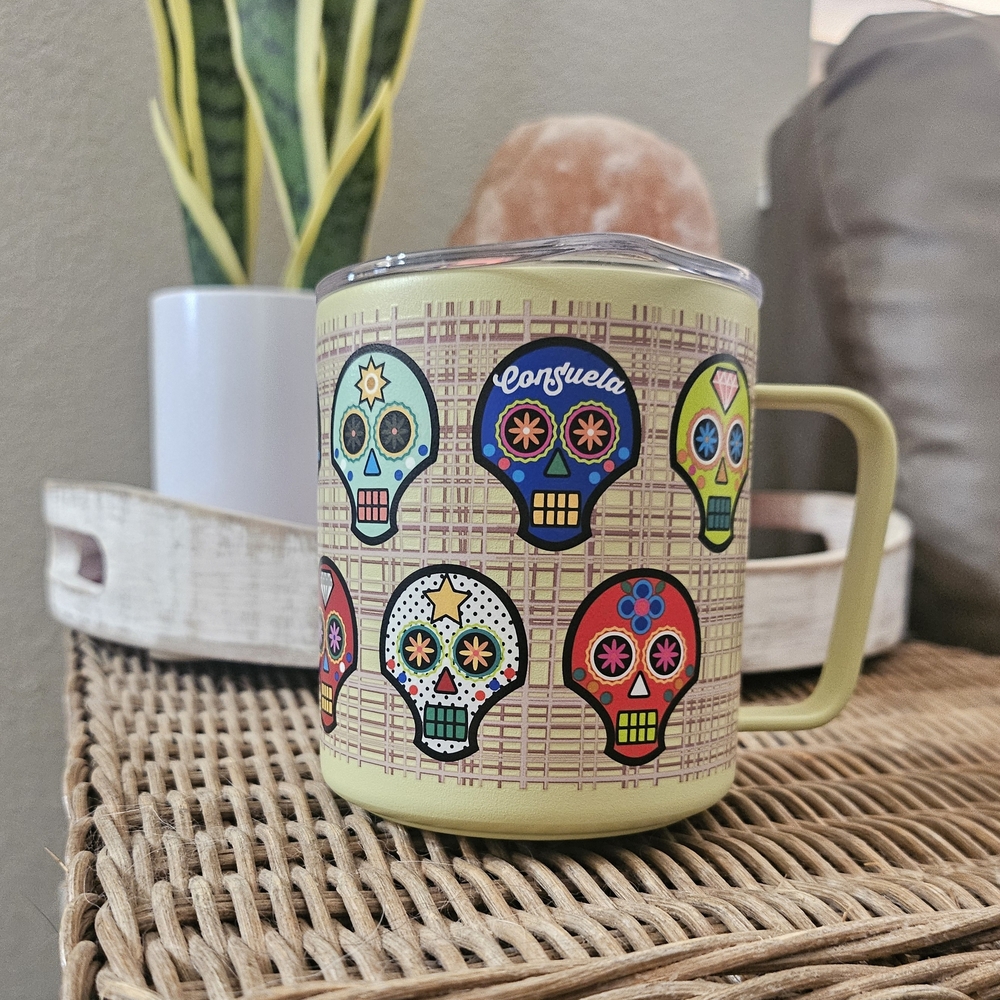 Consuela Multicolor Skull Mug